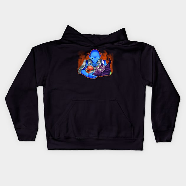 Dark Necrofear Kids Hoodie by Orangeblitz